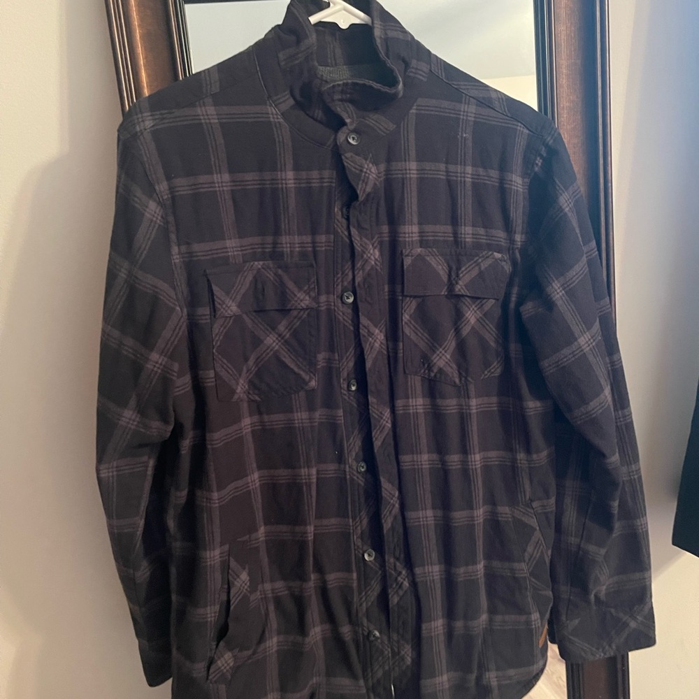 Men's Black Plaid flannel
